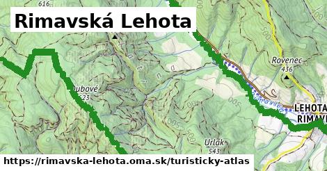ikona Rimavská Lehota: 4,1 km trás turisticky-atlas v rimavska-lehota