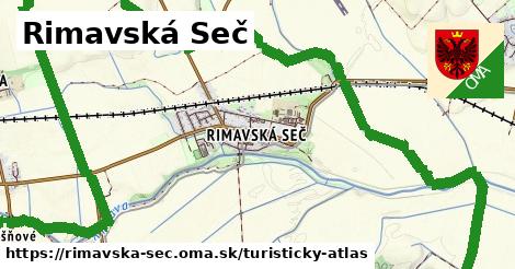 ikona Rimavská Seč: 8,0 km trás turisticky-atlas v rimavska-sec