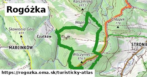 ikona Turistická mapa turisticky-atlas v rogozka