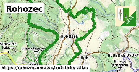 ikona Rohozec: 0 m trás turisticky-atlas v rohozec