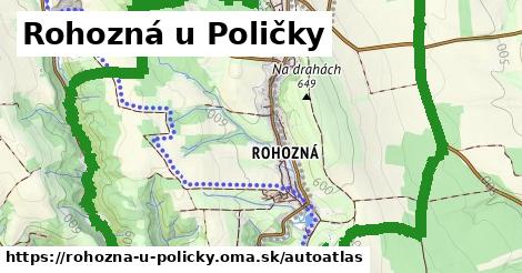 ulice v Rohozná u Poličky