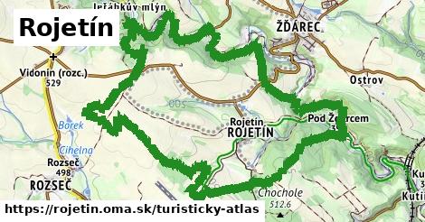 ikona Turistická mapa turisticky-atlas v rojetin