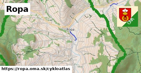ikona Ropa: 0 m trás cykloatlas v ropa