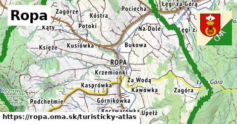 ikona Turistická mapa turisticky-atlas v ropa