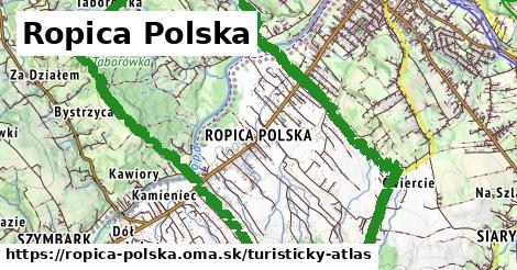 ikona Turistická mapa turisticky-atlas v ropica-polska