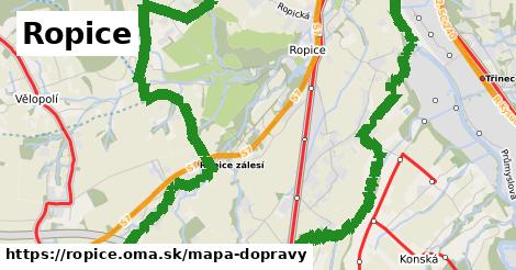 ikona Mapa dopravy mapa-dopravy v ropice