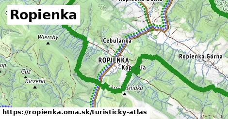 ikona Turistická mapa turisticky-atlas v ropienka