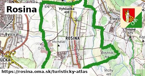 ikona Turistická mapa turisticky-atlas v rosina