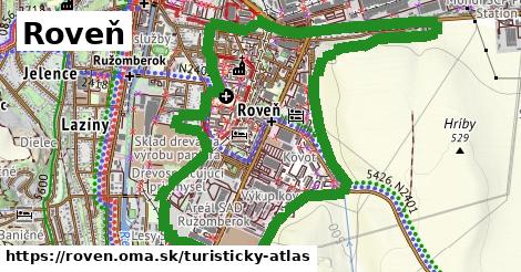 ikona Roveň: 0 m trás turisticky-atlas v roven