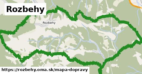 ikona Rozbehy: 0 m trás mapa-dopravy v rozbehy