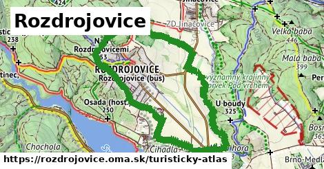 ikona Turistická mapa turisticky-atlas v rozdrojovice