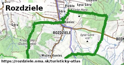 ikona Turistická mapa turisticky-atlas v rozdziele