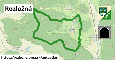 ikona Mapa autoatlas v rozlozna