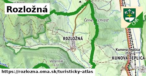 ikona Turistická mapa turisticky-atlas v rozlozna