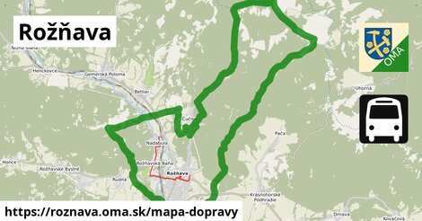 ikona Mapa dopravy mapa-dopravy v roznava