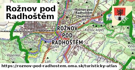 ikona Turistická mapa turisticky-atlas v roznov-pod-radhostem