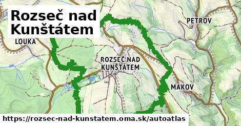 ulice v Rozseč nad Kunštátem