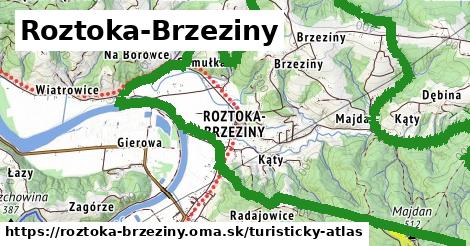 ikona Roztoka-Brzeziny: 0 m trás turisticky-atlas v roztoka-brzeziny