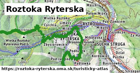 ikona Roztoka Ryterska: 0 m trás turisticky-atlas v roztoka-ryterska