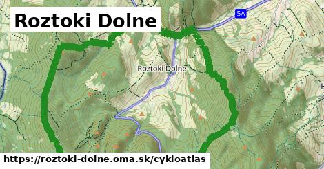 ikona Cyklo cykloatlas v roztoki-dolne