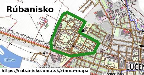 ikona Rúbanisko: 0 m trás zimna-mapa v rubanisko