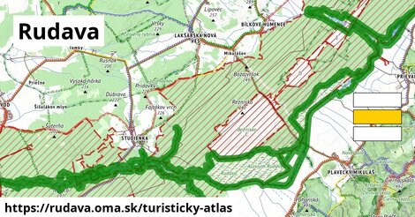 ikona Turistická mapa turisticky-atlas v rudava