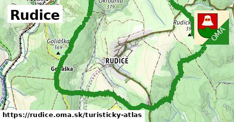 ikona Turistická mapa turisticky-atlas v rudice