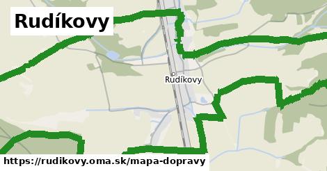 ikona Rudíkovy: 0 m trás mapa-dopravy v rudikovy