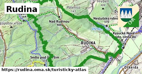 ikona Rudina: 0 m trás turisticky-atlas v rudina