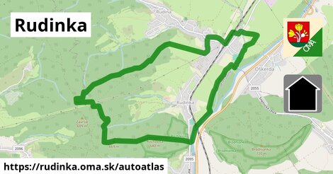 ikona Mapa autoatlas v rudinka