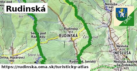ikona Turistická mapa turisticky-atlas v rudinska