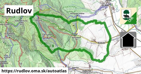 ikona Mapa autoatlas v rudlov