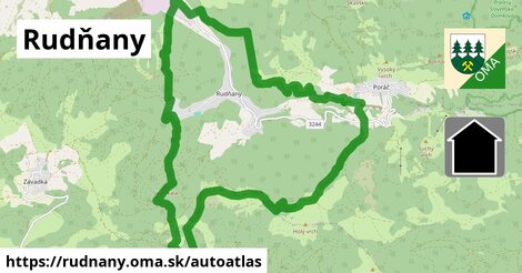 ikona Mapa autoatlas v rudnany