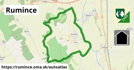 ikona Mapa autoatlas v rumince