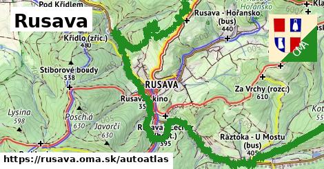 ikona Mapa autoatlas v rusava