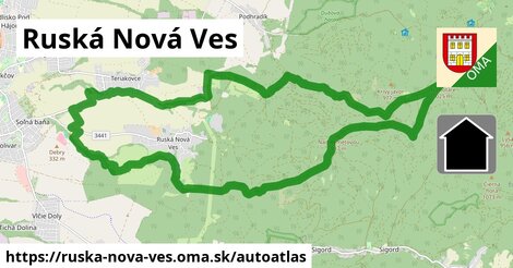 ikona Mapa autoatlas v ruska-nova-ves