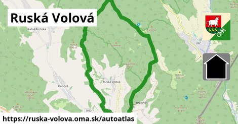 ikona Mapa autoatlas v ruska-volova