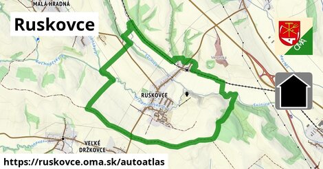 ikona Mapa autoatlas v ruskovce