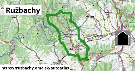 ikona Mapa autoatlas v ruzbachy