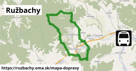 ikona Ružbachy: 8,1 km trás mapa-dopravy v ruzbachy