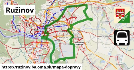 ikona Ružinov: 933 km trás mapa-dopravy v ruzinov.ba