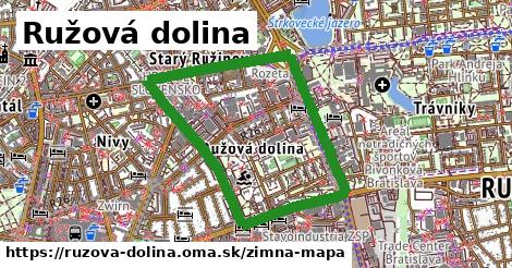 ikona Ružová dolina: 0 m trás zimna-mapa v ruzova-dolina