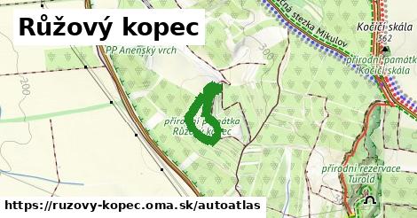 ulice v Růžový kopec