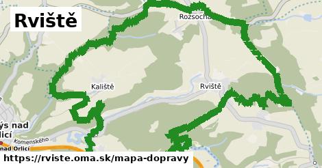 ikona Rviště: 0 m trás mapa-dopravy v rviste