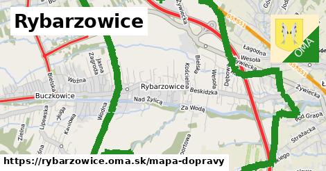 ikona Rybarzowice: 26 km trás mapa-dopravy v rybarzowice