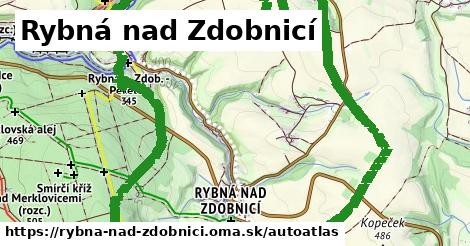 ikona Mapa autoatlas v rybna-nad-zdobnici