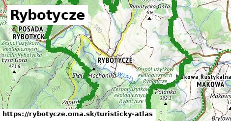 ikona Turistická mapa turisticky-atlas v rybotycze