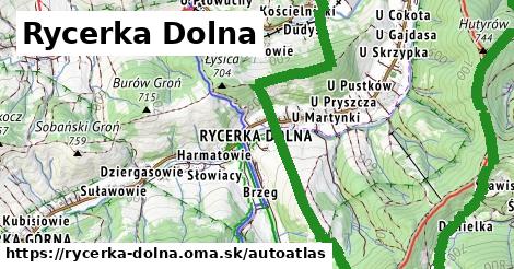 ikona Mapa autoatlas v rycerka-dolna