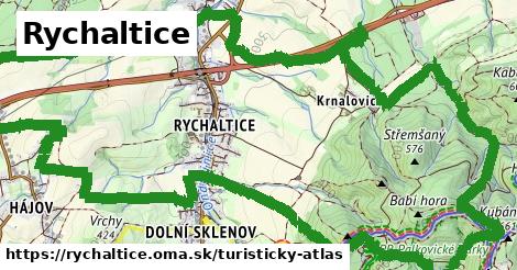 ikona Rychaltice: 5,5 km trás turisticky-atlas v rychaltice