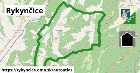 ikona Mapa autoatlas v rykyncice